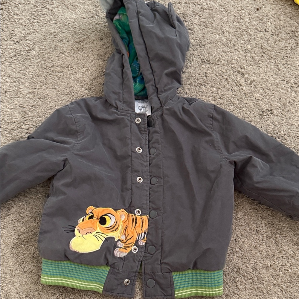 Disney Gray Jacket with Tiger Patch